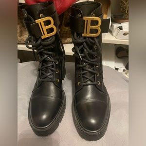 Balmain combat boots